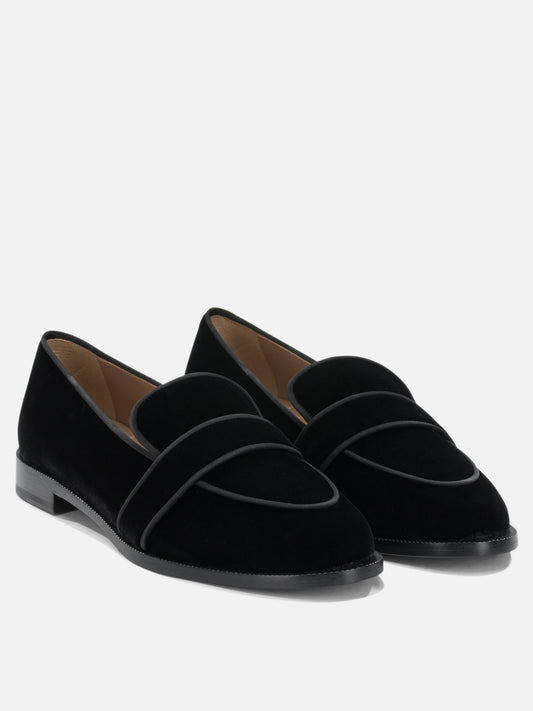 Loafers 100% suede - 100% leather Black - Aquazzura Women | PLP | VIETTI Online Store | 2