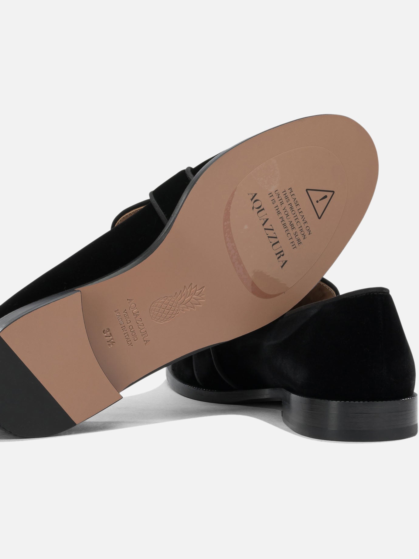 Loafers 100% suede - 100% leather Black - Aquazzura Women | PDP | VIETTI Online Store | Zoom-Modal_5