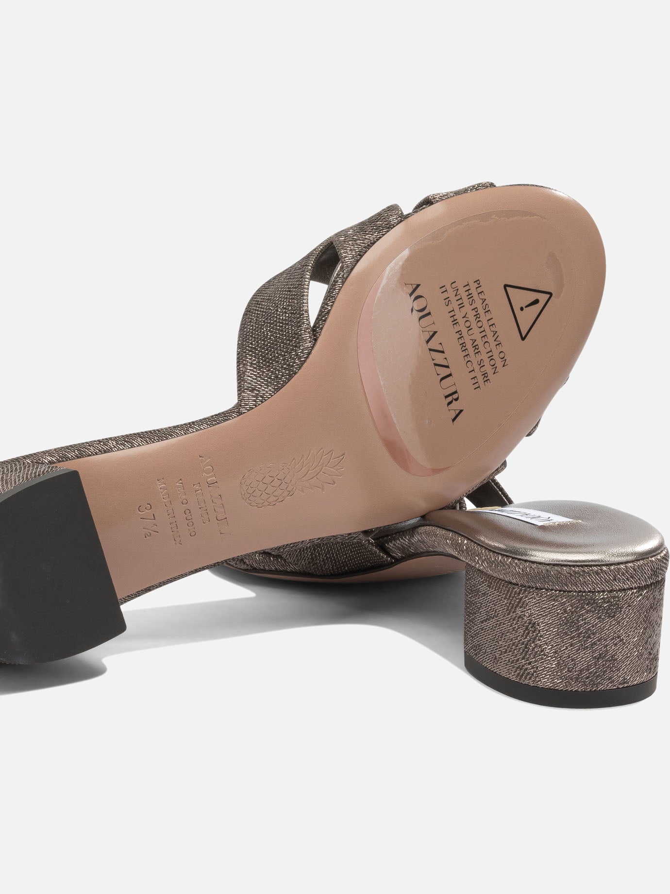 Mules 55% nylon 45% polyester - 100% calf leather Brown - Aquazzura Women | PDP | VIETTI Online Store | Zoom-Modal_5