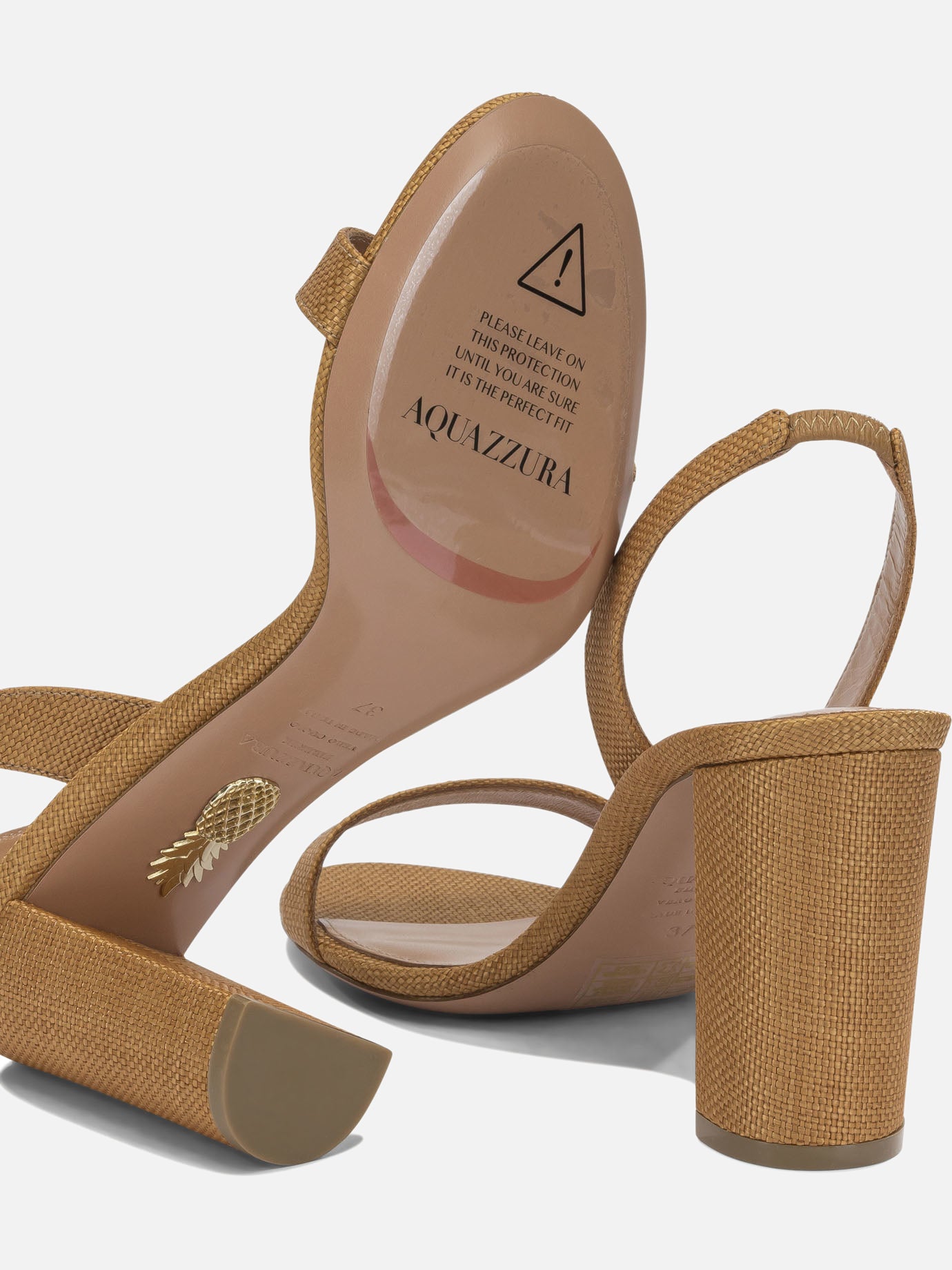 Heeled sandals 100% viscose - 100% leather Brown - Aquazzura Women | PDP | VIETTI Online Store | Zoom-Modal_5