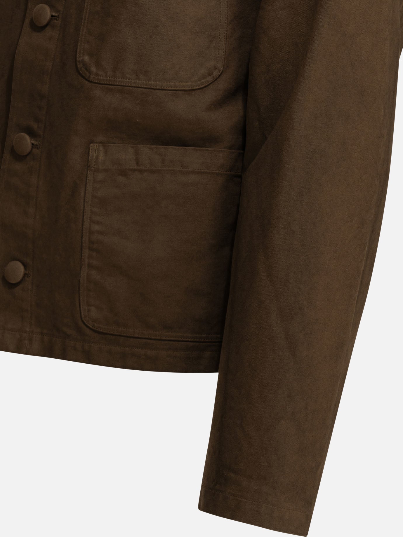 Overshirt jackets Solid colour Brown - Auralee Men | PDP | VIETTI Online Store | Zoom-Modal_4