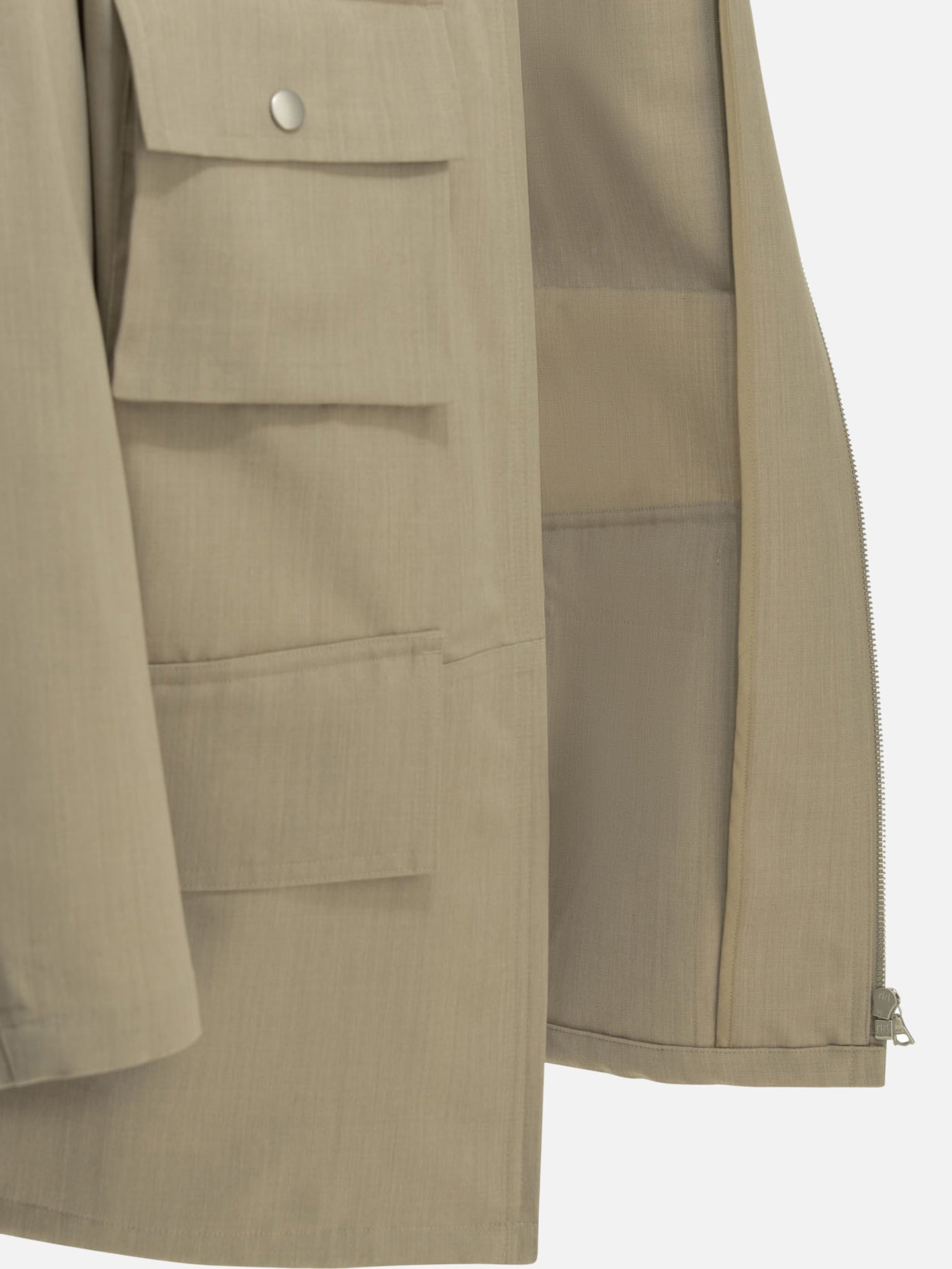 Overshirt jackets Solid colour Beige - Auralee Men | PDP | VIETTI Online Store | Zoom-Modal_6