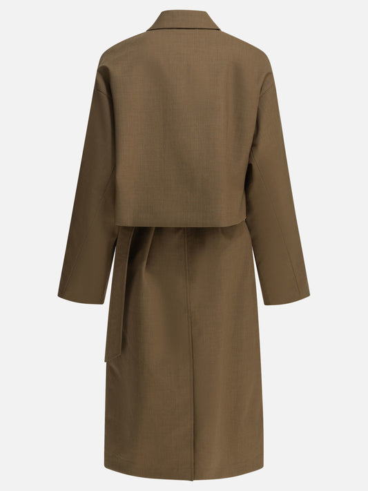 Raincoats & Trench coats Solid colour Brown - Auralee Women | PLP | VIETTI Online Store | 2