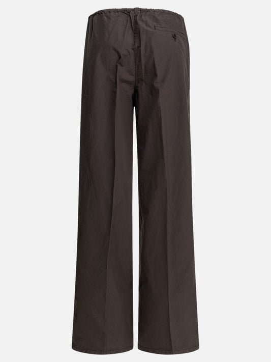 Leisure trousers Solid colour Brown - Auralee Women | PLP | VIETTI Online Store | 2