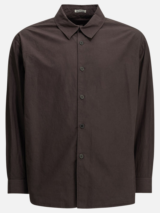 Auralee "Finx" Casual shirt Brown