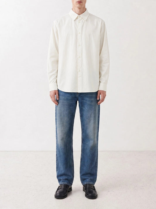 Casual shirts Solid colour White - Auralee Men | PLP | VIETTI Online Store | 2