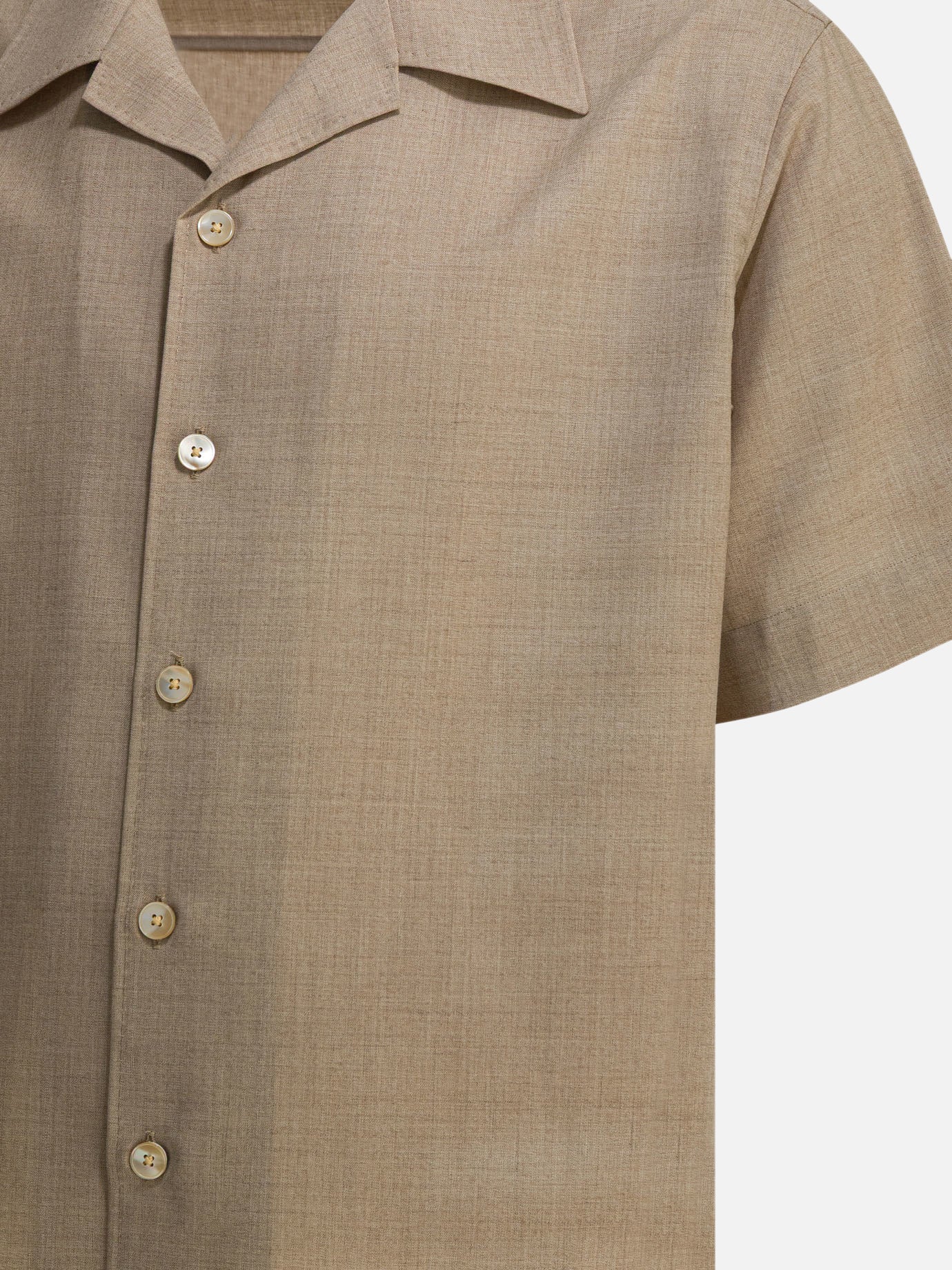 Casual shirts Solid colour Beige - Auralee Men | PDP | VIETTI Online Store | Zoom-Modal_4