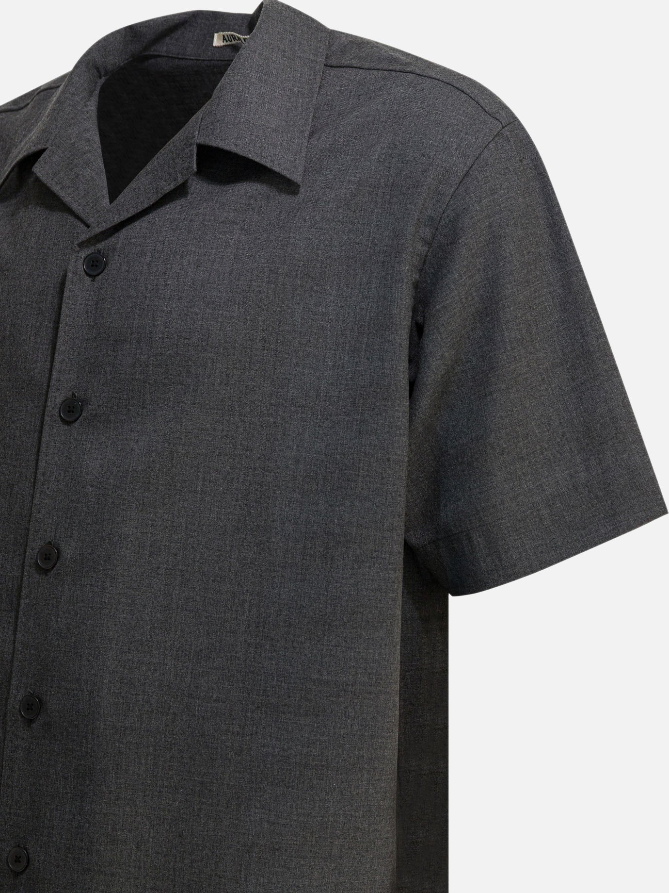 Casual shirts Solid colour Grey - Auralee Men | PDP | VIETTI Online Store | Zoom-Modal_4