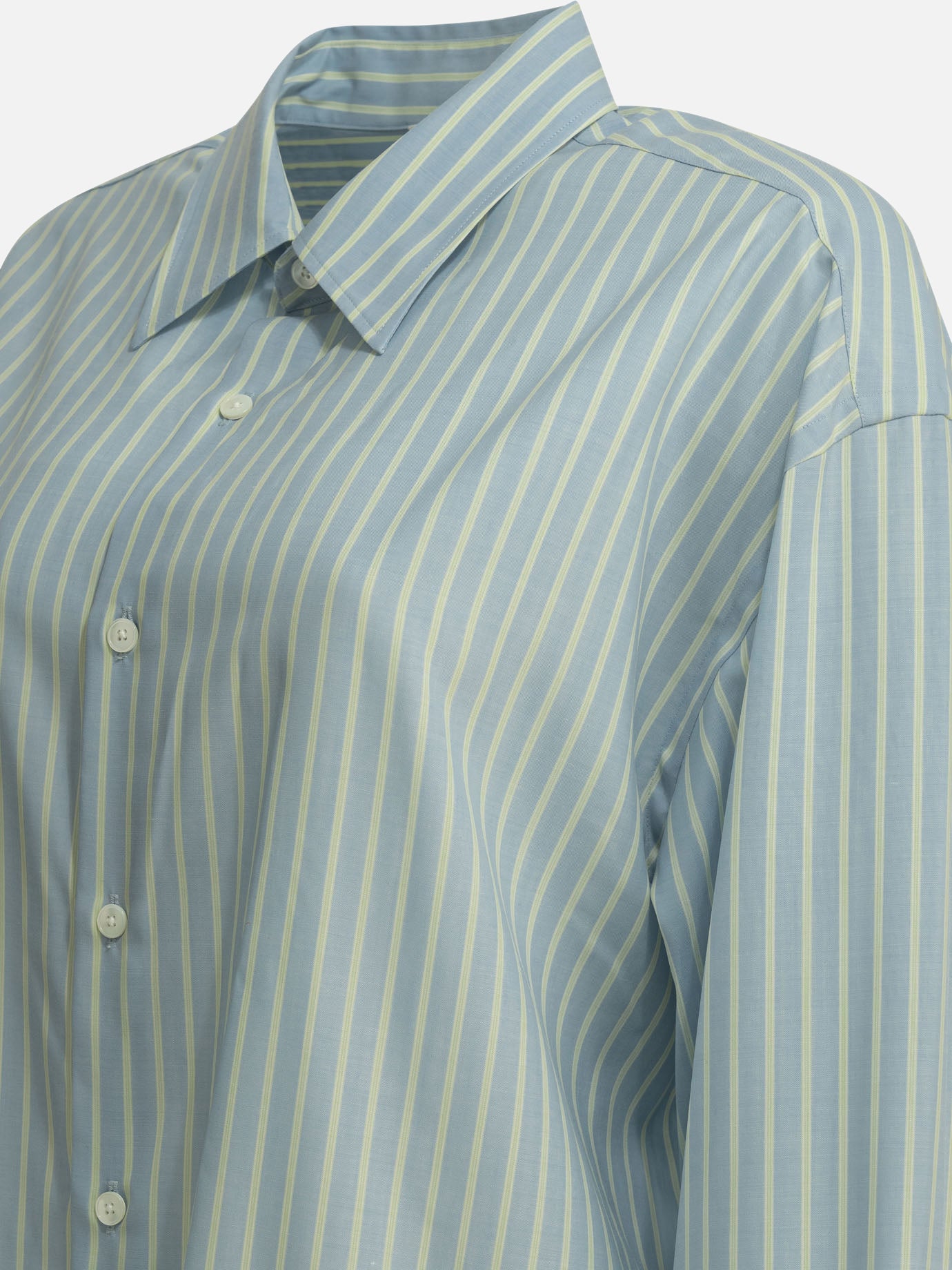 Casual shirts Striped Light blue - Auralee Women | PDP | VIETTI Online Store | Zoom-Modal_6