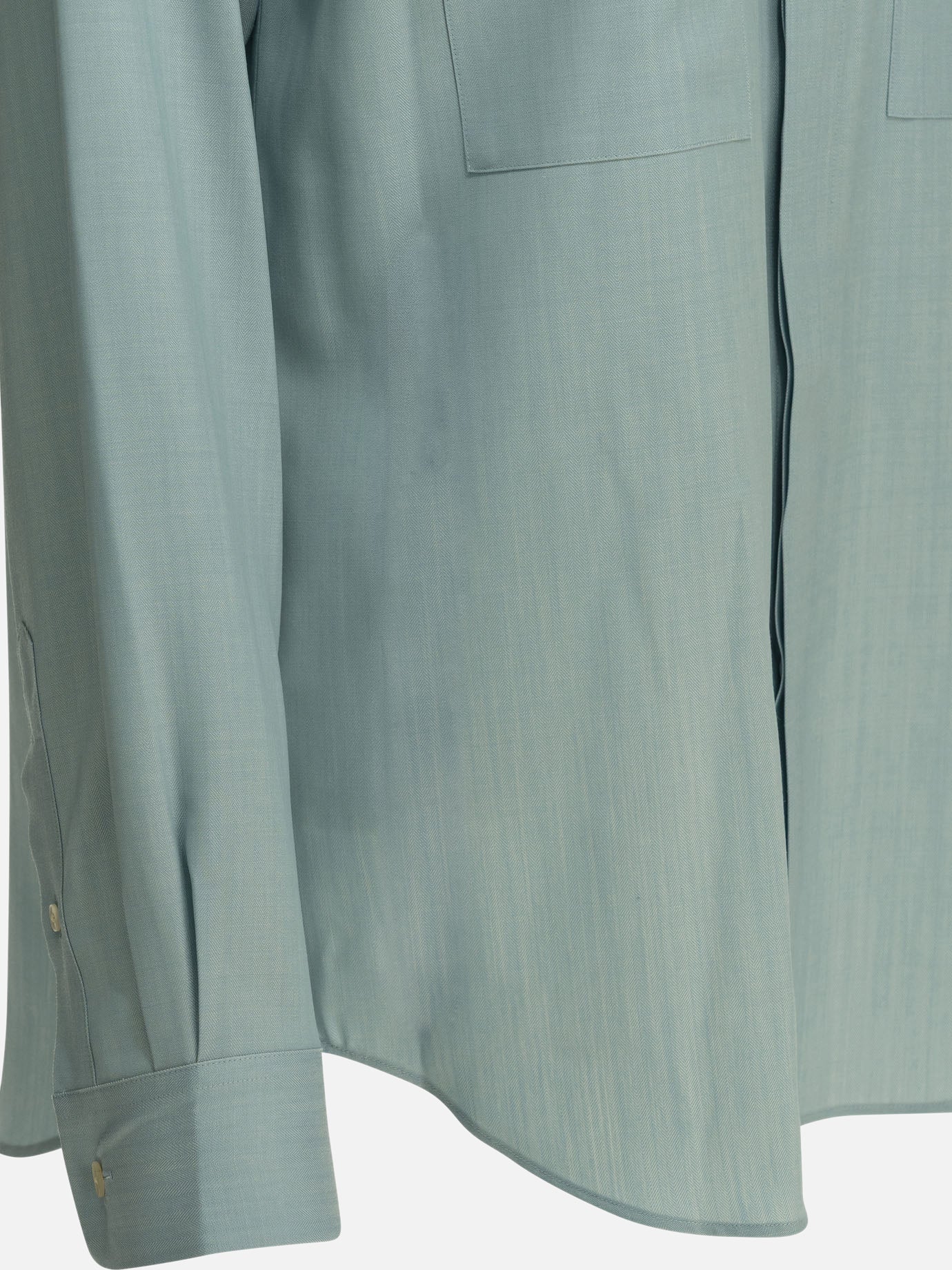 Overshirt jackets Solid colour Light blue - Auralee Women | PDP | VIETTI Online Store | Zoom-Modal_4