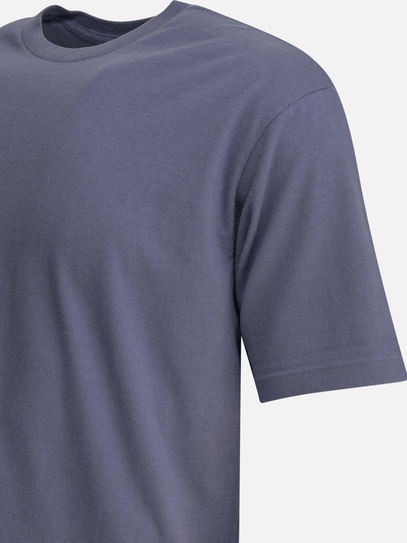 Crewneck t-shirts Solid colour Purple - Auralee Men | PDP | VIETTI Online Store | Zoom-Modal_4