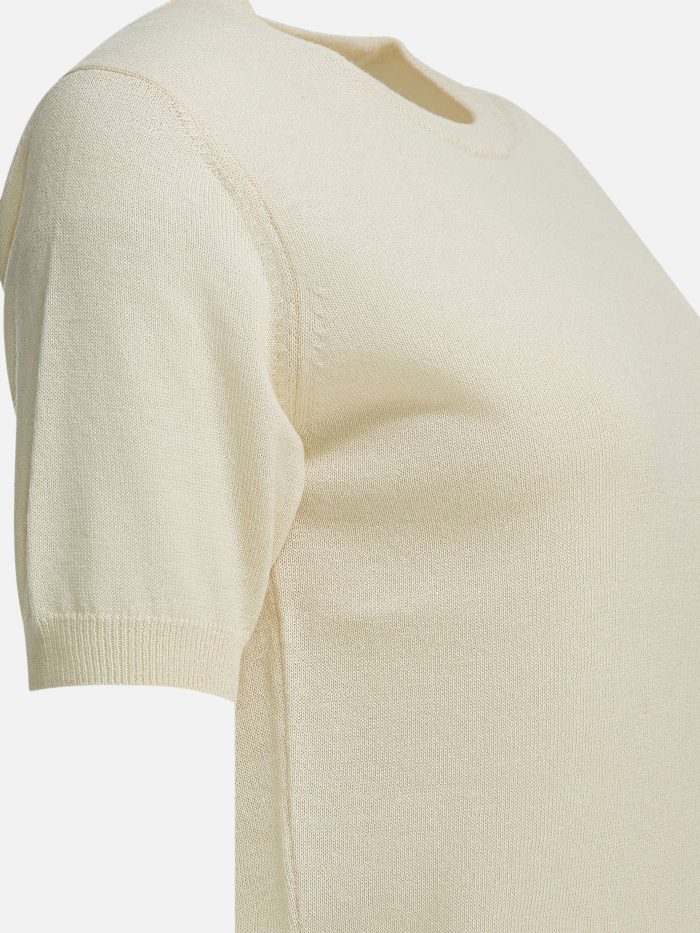 Crewneck sweaters Solid colour White - Auralee Women | PDP | VIETTI Online Store | Zoom-Modal_4