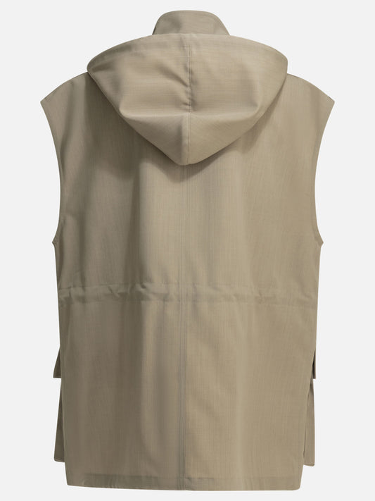 Vest jackets Solid colour Beige - Auralee Women | PLP | VIETTI Online Store | 2