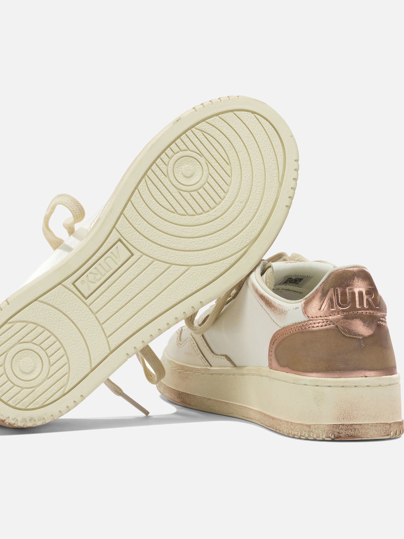 Sneaker basse 75% cow leather 15% goat leather 10% nylon - 100% rubber Rosa - Autry Donna | PDP | VIETTI Online Store | Zoom-Modal_5