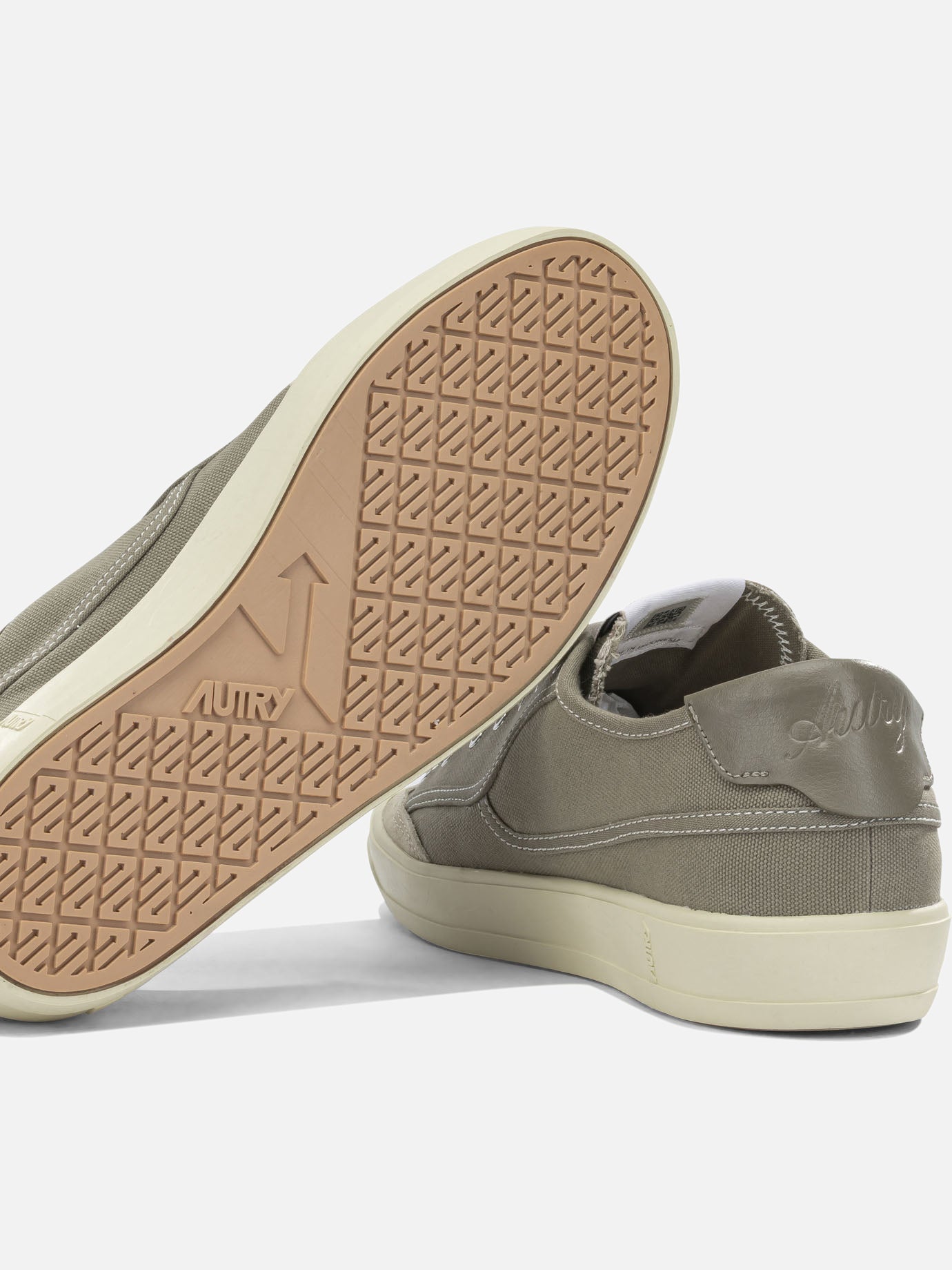 Low top sneakers 70% canvas 30% suede cow leather - 100% rubber Green - Autry Men | PDP | VIETTI Online Store | Zoom-Modal_5