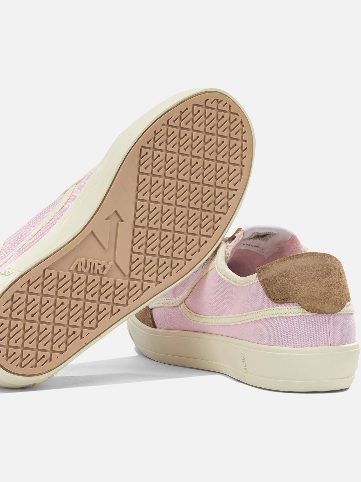 Low top sneakers 70% canvas 30% suede cow leather - 100% rubber Pink - Autry Women | PDP | VIETTI Online Store | Zoom-Modal_5