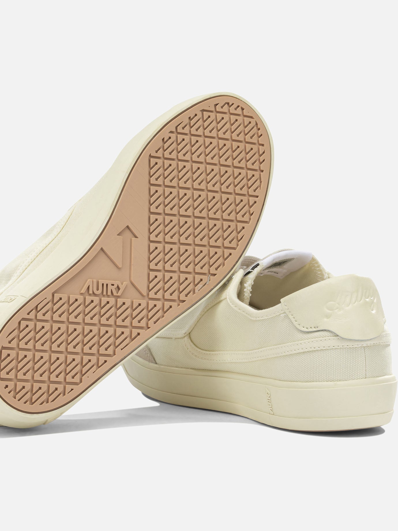 Low top sneakers 70% canvas 30% suede cow leather - 100% rubber White - Autry Women | PDP | VIETTI Online Store | Zoom-Modal_5