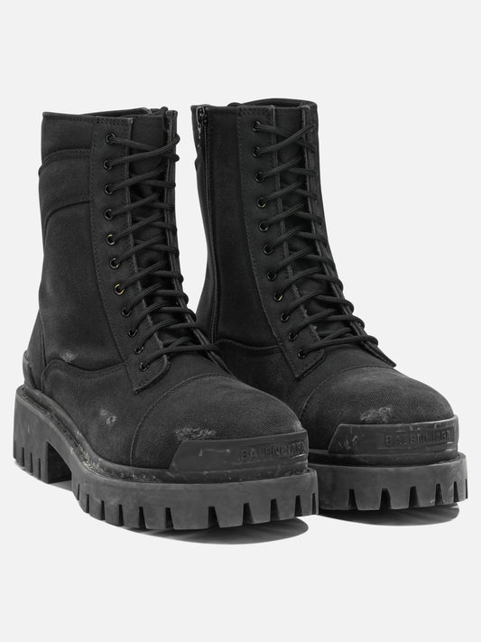 Combat boots 100% cotton - 100% rubber Black - Balenciaga Men | PLP | VIETTI Online Store | 2