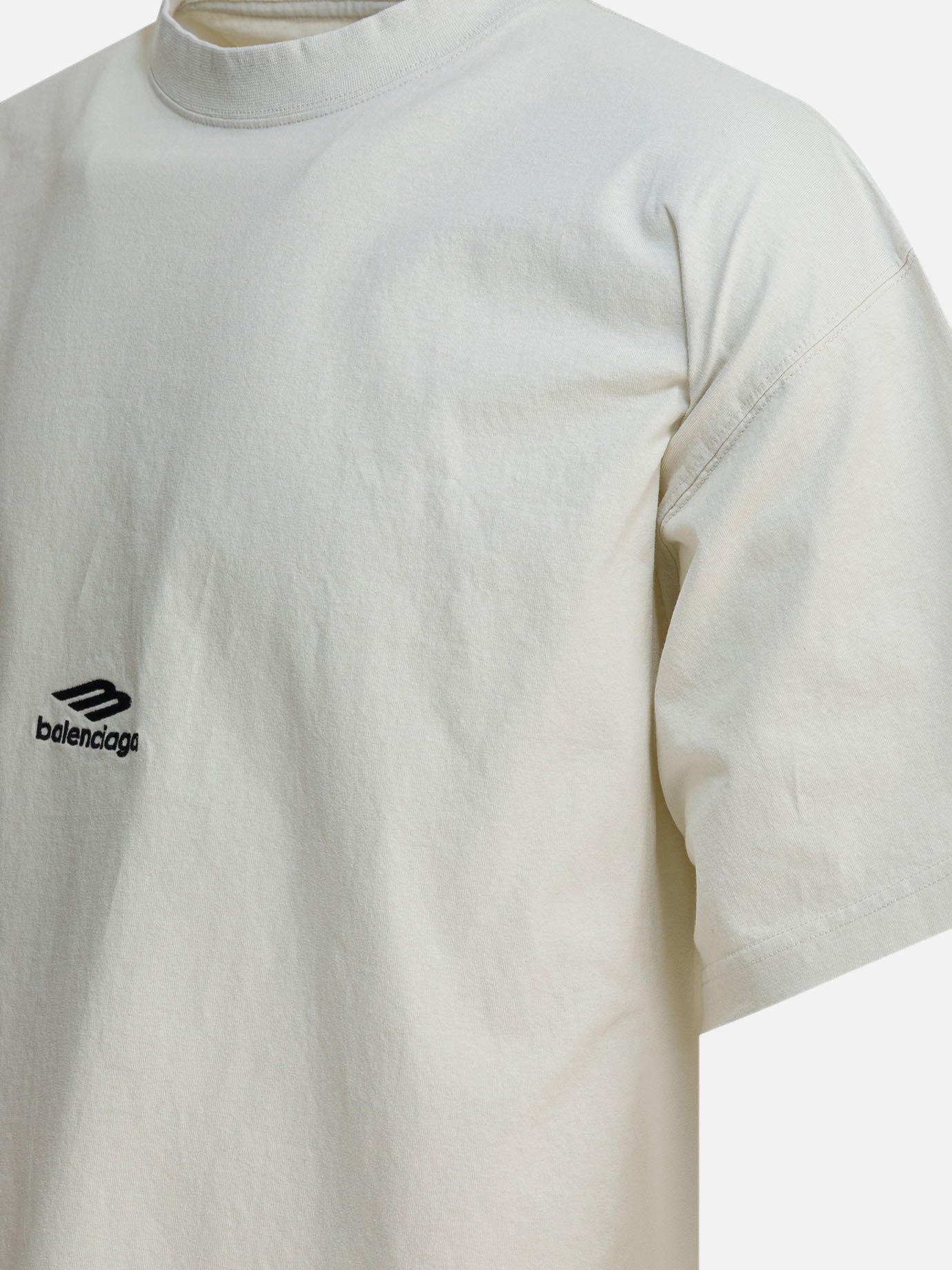 Crewneck t-shirts Logo White - Balenciaga Men | PDP | VIETTI Online Store | Zoom-Modal_4
