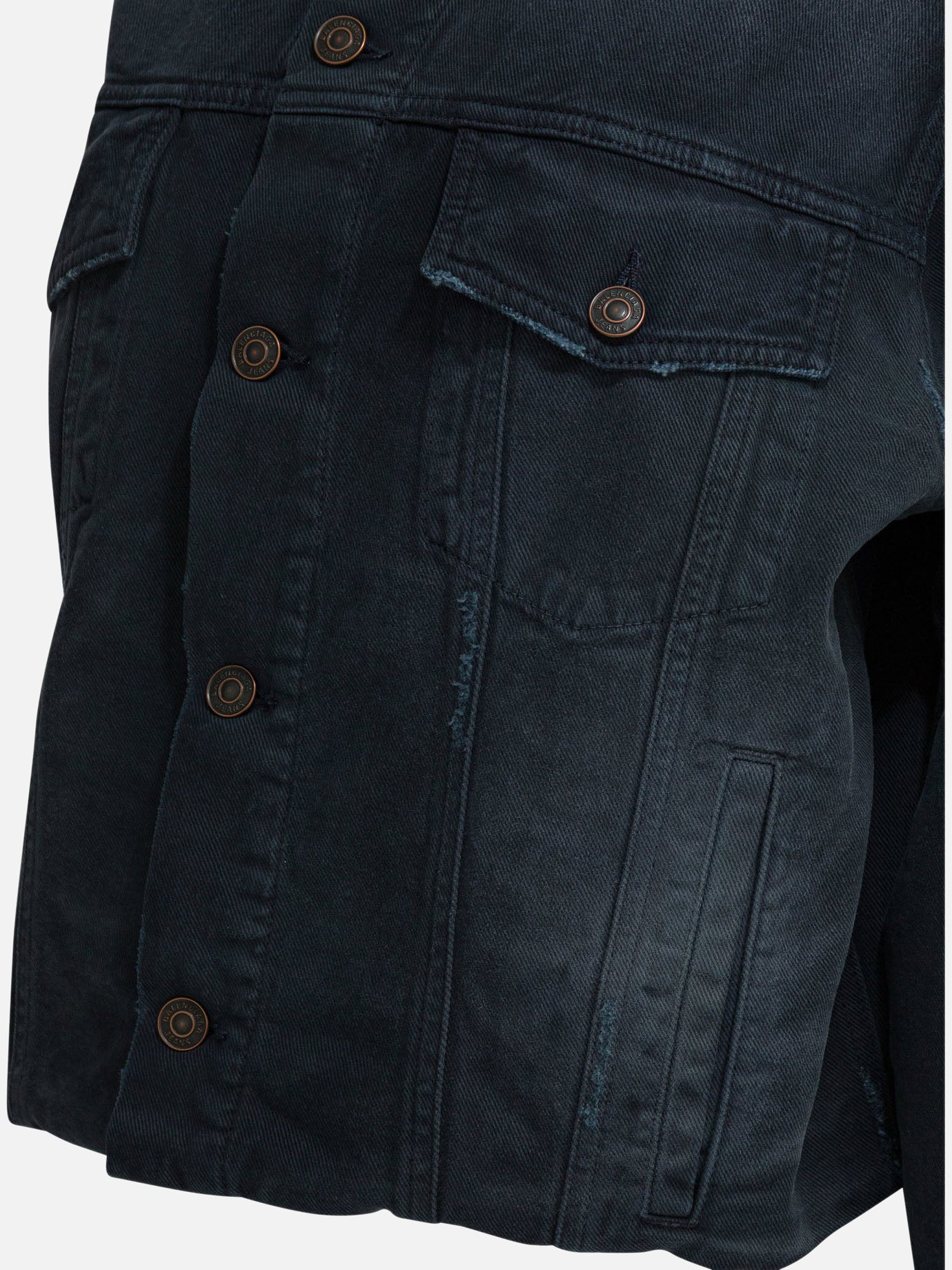 Denim jackets Solid colour Blue - Balenciaga Women | PDP | VIETTI Online Store | Zoom-Modal_4
