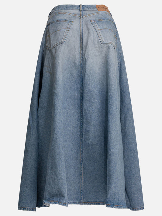Long skirts Solid colour Light blue - Balenciaga Women | PLP | VIETTI Online Store | 2