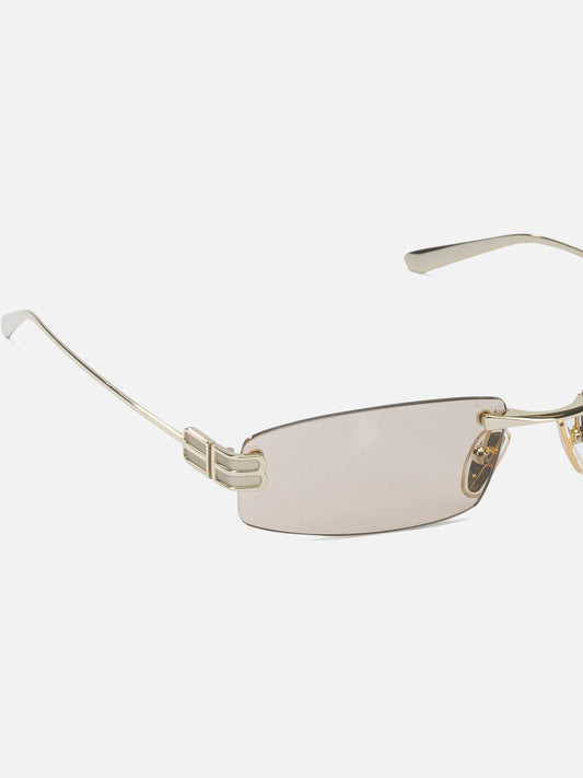 Square frame 100% acetate Gold - Balenciaga Women | PLP | VIETTI Online Store | 2