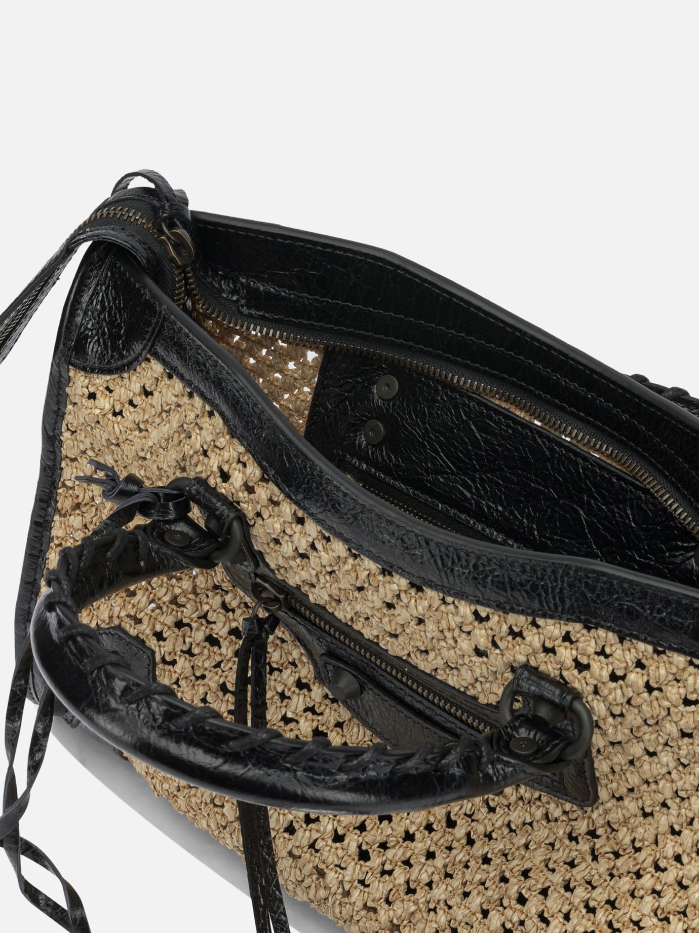 Medium bags 50% polyamide 25% lamb leather 20% cotton 5% plexiglas Beige - Balenciaga Women | PDP | VIETTI Online Store | Zoom-Modal_5