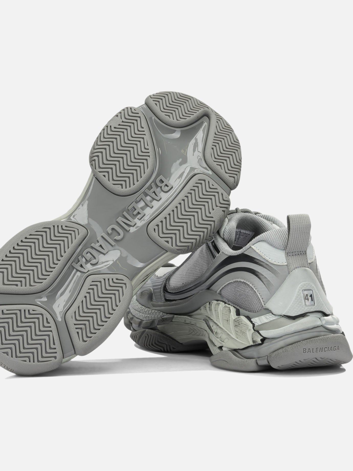 Sneaker basse 60% polyurethane 40% polyester Grigio - Balenciaga Uomo | PDP | VIETTI Online Store | Zoom-Modal_5