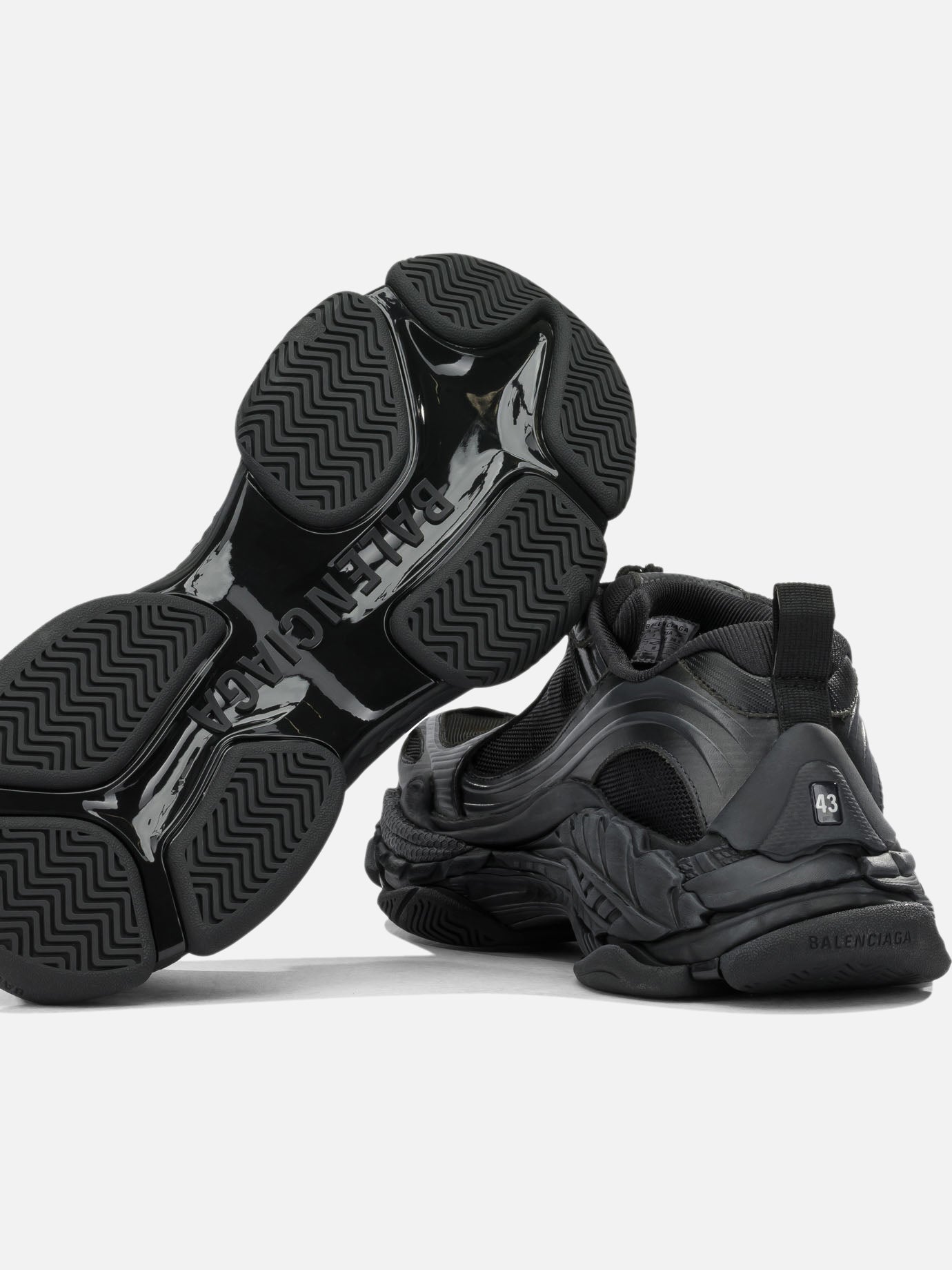 Low top sneakers 60% polyurethane 40% polyester Black - Balenciaga Men | PDP | VIETTI Online Store | Zoom-Modal_5