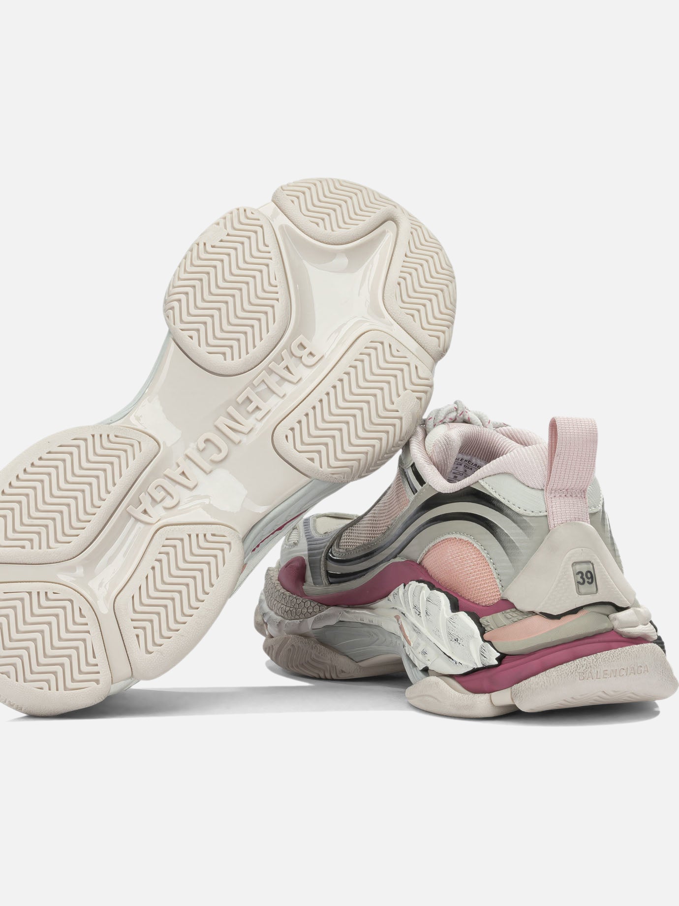 Low top sneakers 60% polyurethane 40% polyester - 100% rubber Pink - Balenciaga Women | PDP | VIETTI Online Store | Zoom-Modal_5