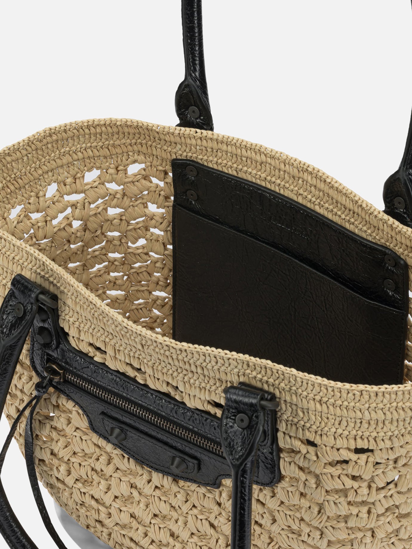 Medium bags 80% viscose 20% lamb leather Beige - Balenciaga Women | PDP | VIETTI Online Store | Zoom-Modal_5