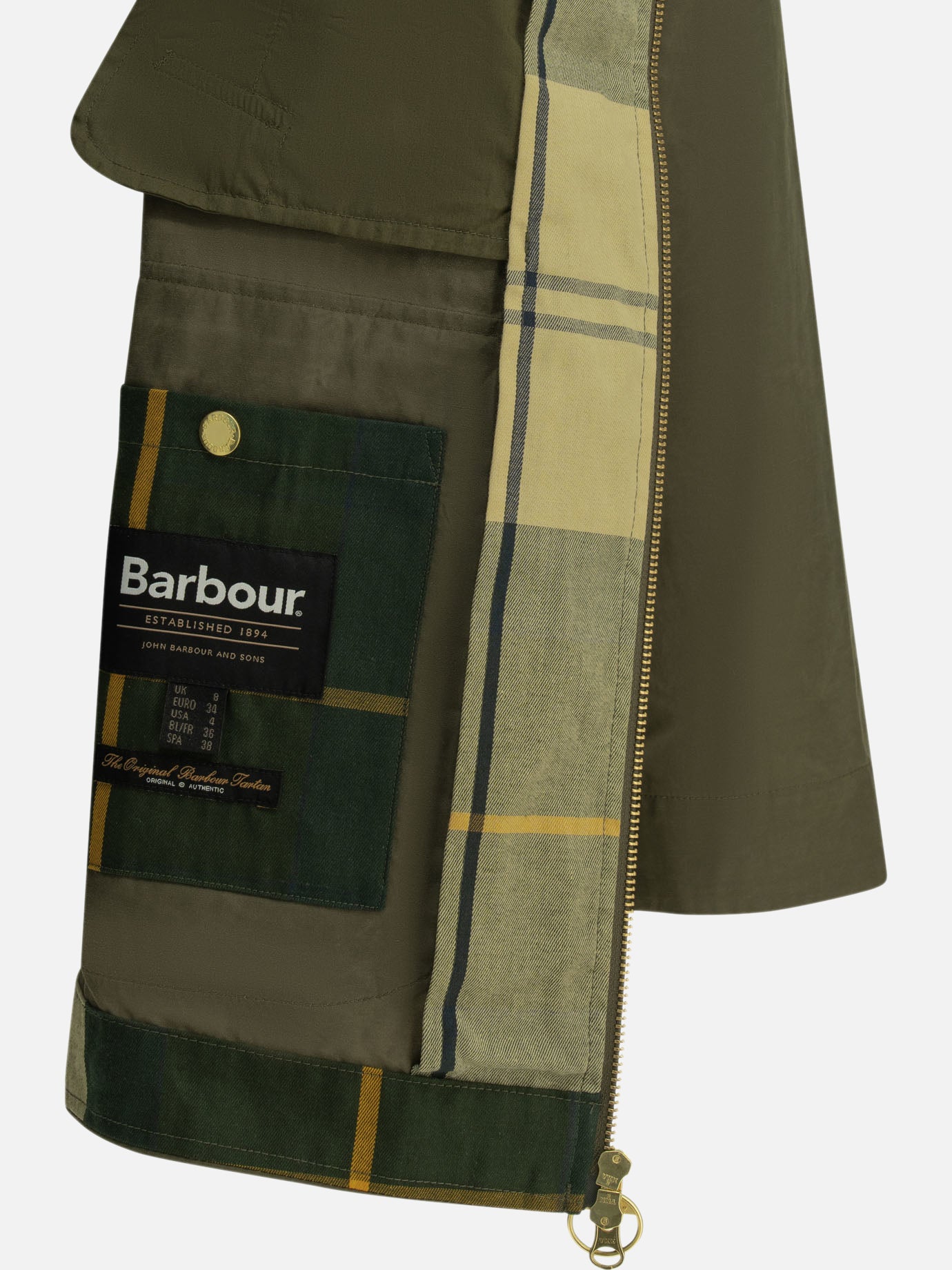Raincoats & Trench coats Solid colour Green - Barbour Women | PDP | VIETTI Online Store | Zoom-Modal_4