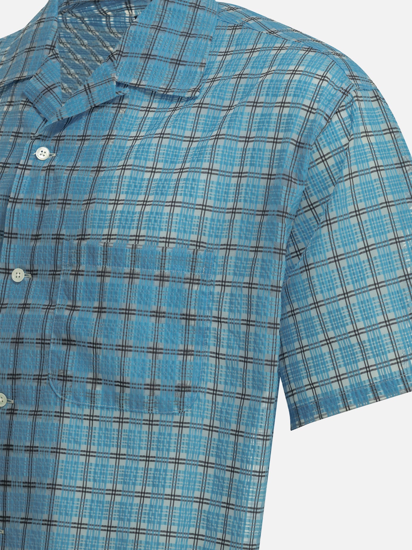 Camicie casual Plaid Azzurro - Beams Plus Uomo | PDP | VIETTI Online Store | Zoom-Modal_4