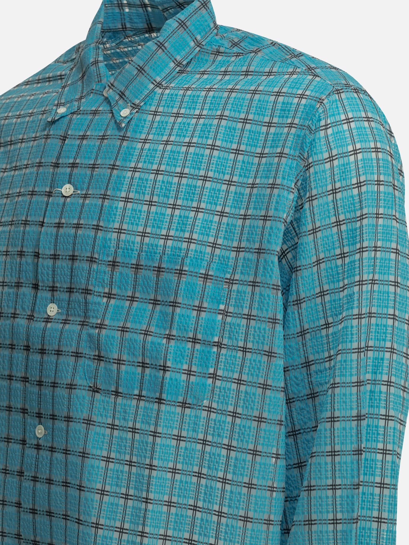 Casual shirts Plaid Light blue - Beams Plus Men | PDP | VIETTI Online Store | Zoom-Modal_4