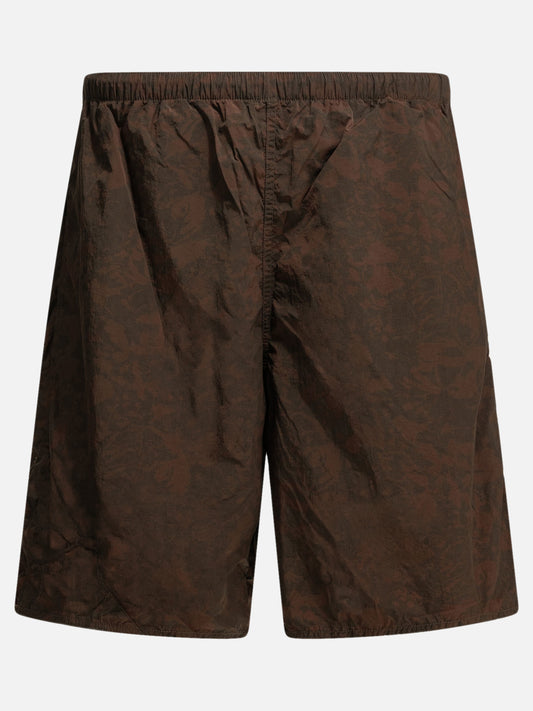 Beams Plus "Mil Athletic" tracksuit shorts Brown
