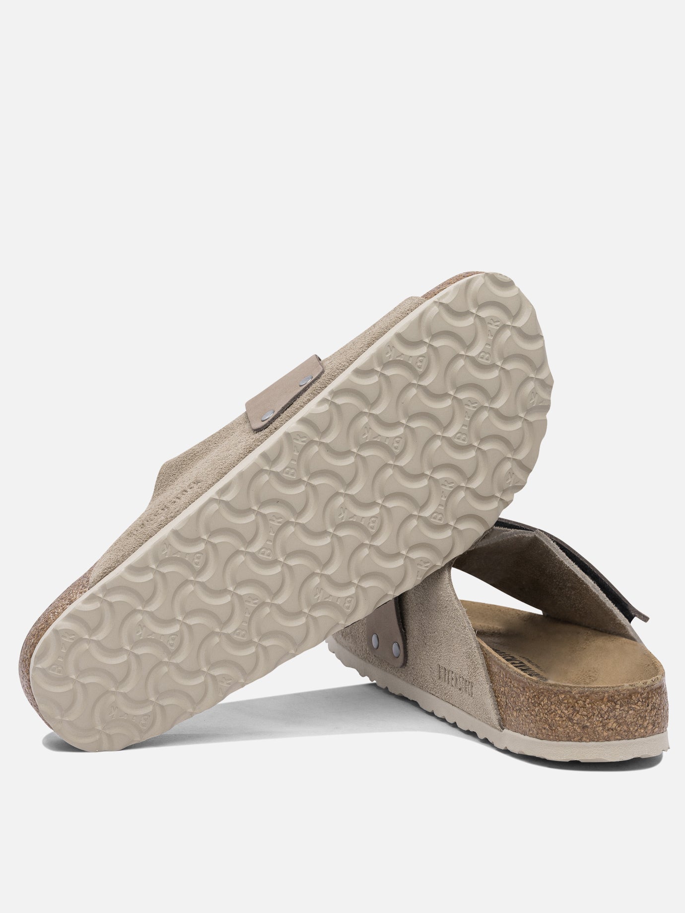 Slides 100% suede - 100% rubber Brown - Birkenstock Men | PDP | VIETTI Online Store | Zoom-Modal_5