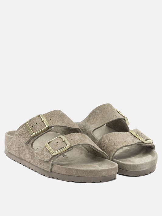 Flat sandals 100% suede - 100% rubber Beige - Birkenstock Women | PLP | VIETTI Online Store | 2