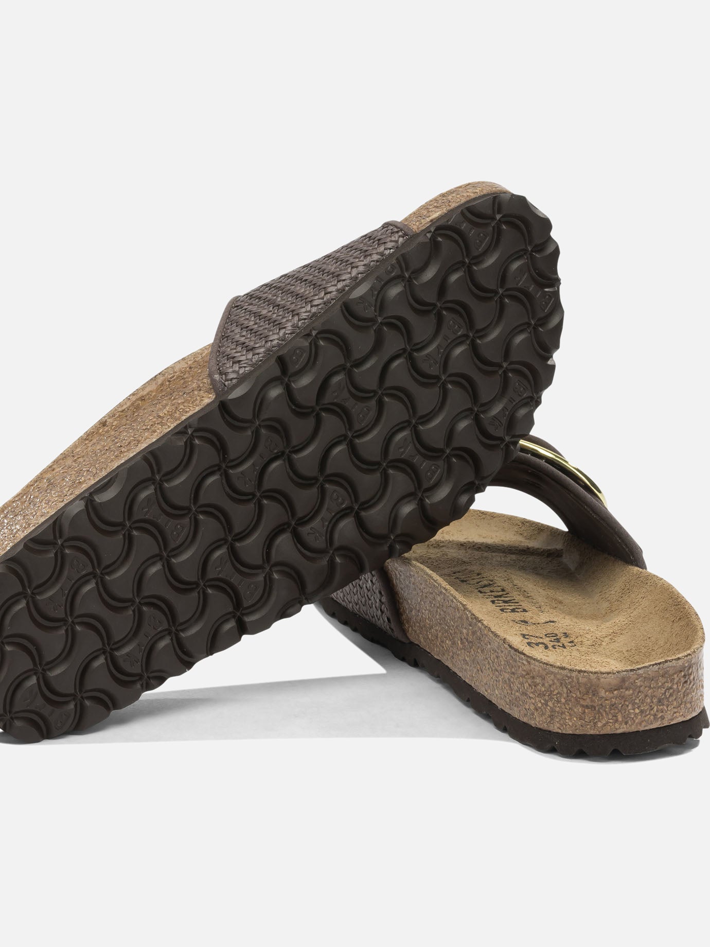 Slides 100% fabric - 100% rubber Brown - Birkenstock Women | PDP | VIETTI Online Store | Zoom-Modal_5