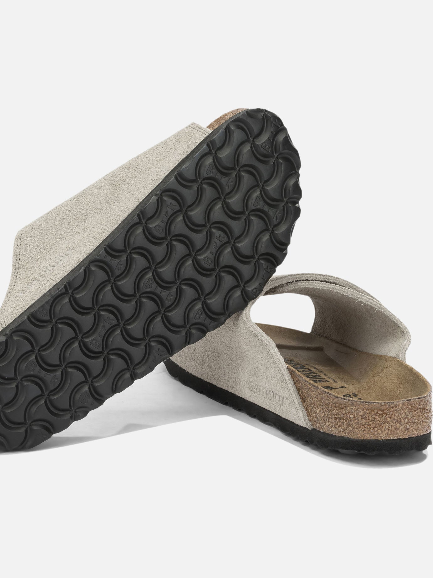 Slides 100% suede leather - 100% rubber Beige - Birkenstock Women | PDP | VIETTI Online Store | Zoom-Modal_5