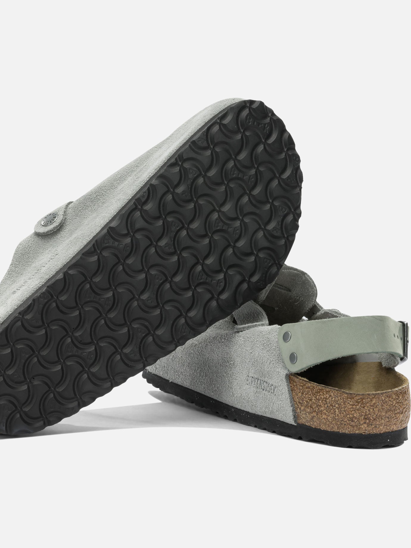 Flat sandals 100% suede leather - 100% rubber Grey - Birkenstock Men | PDP | VIETTI Online Store | Zoom-Modal_5