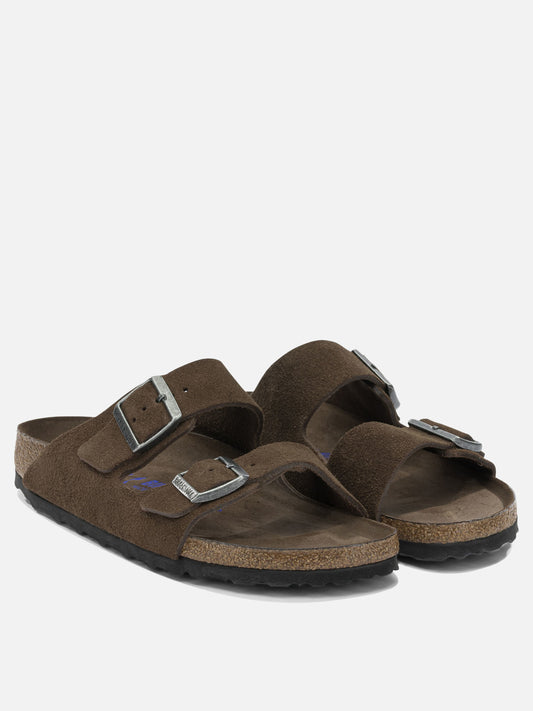 Flat sandals 100% suede - 100% EVA Brown - Birkenstock Women | PLP | VIETTI Online Store | 2