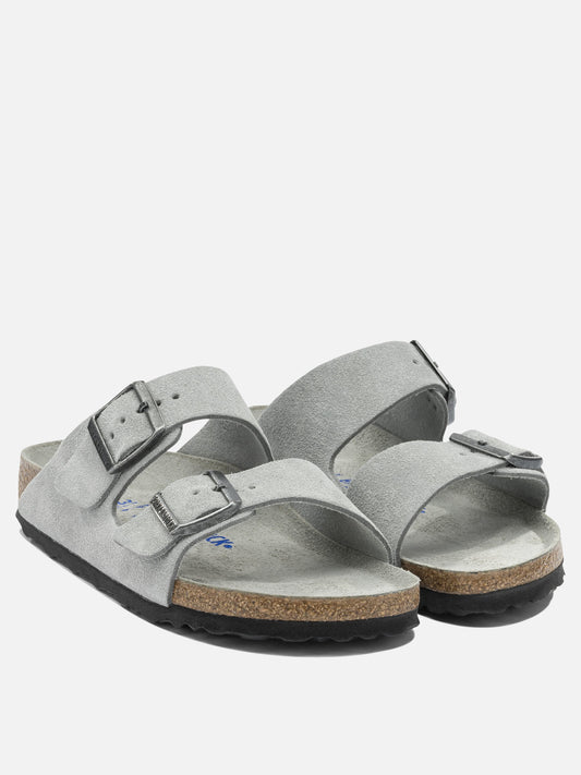 Flat sandals 100% leather - 100% rubber Grey - Birkenstock Women | PLP | VIETTI Online Store | 2