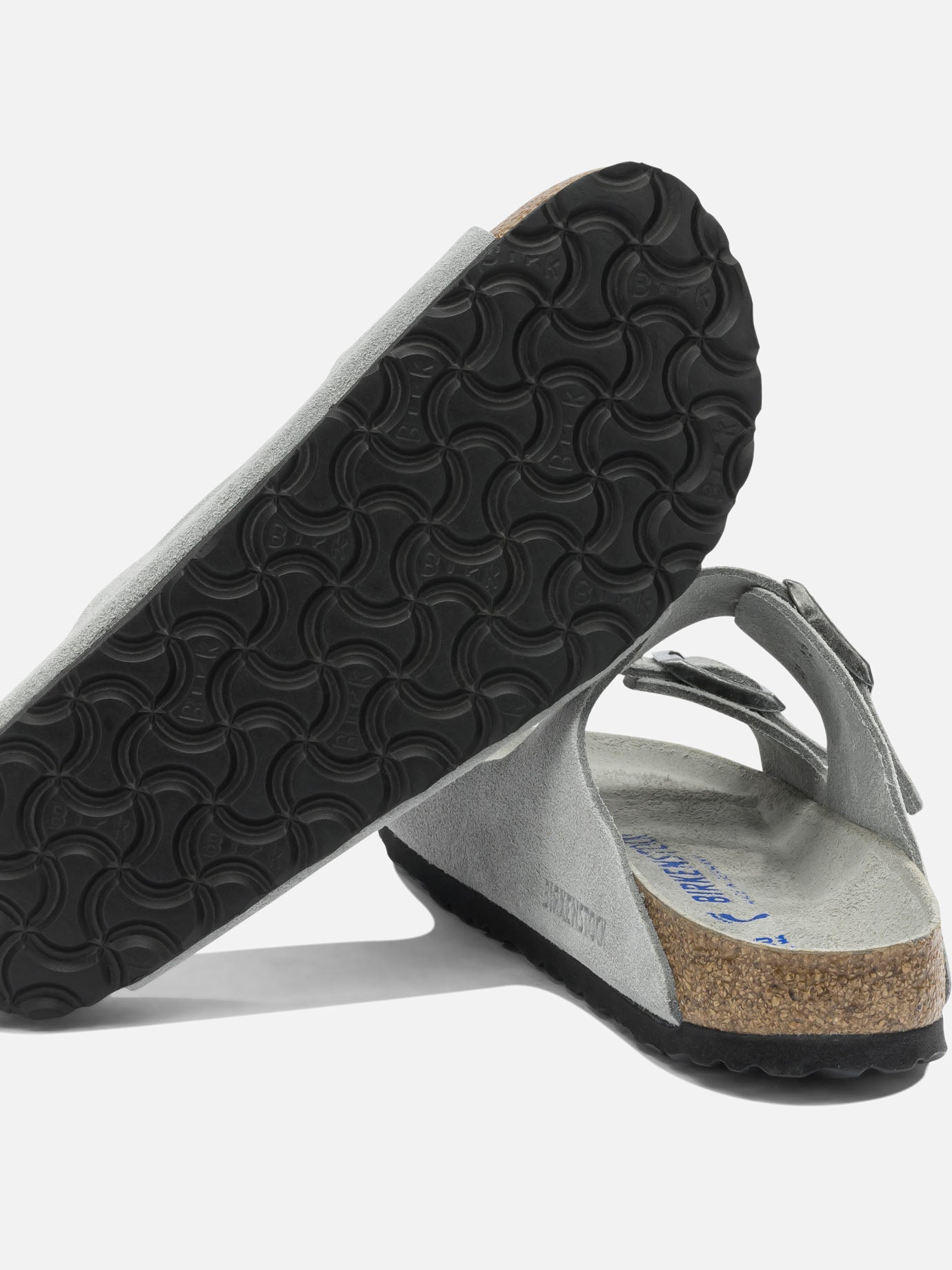 Flat sandals 100% leather - 100% rubber Grey - Birkenstock Women | PDP | VIETTI Online Store | Zoom-Modal_5