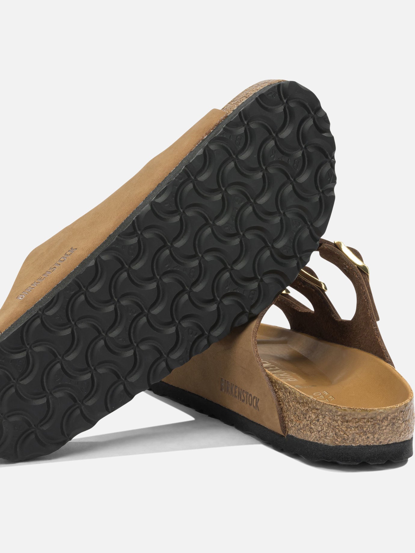 Flat sandals 100% leather - 100% rubber Brown - Birkenstock Women | PDP | VIETTI Online Store | Zoom-Modal_5