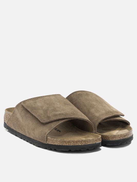 Slides 100% suede - 100% rubber Brown - Birkenstock Women | PLP | VIETTI Online Store | 2