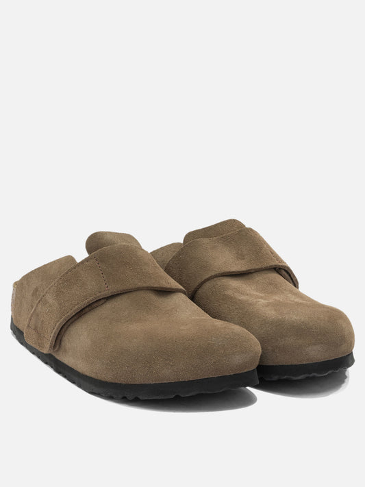 Sandali bassi 100% suede leather - 100% rubber Marrone - Birkenstock Donna | PLP | VIETTI Online Store | 2