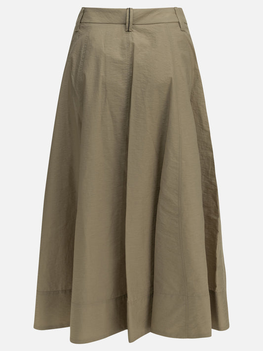 Midi skirts Solid colour Beige - Brunello Cucinelli Women | PLP | VIETTI Online Store | 2