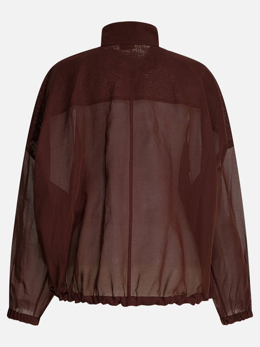 Overshirt jackets Solid colour Bordeaux - Brunello Cucinelli Women | PLP | VIETTI Online Store | 2
