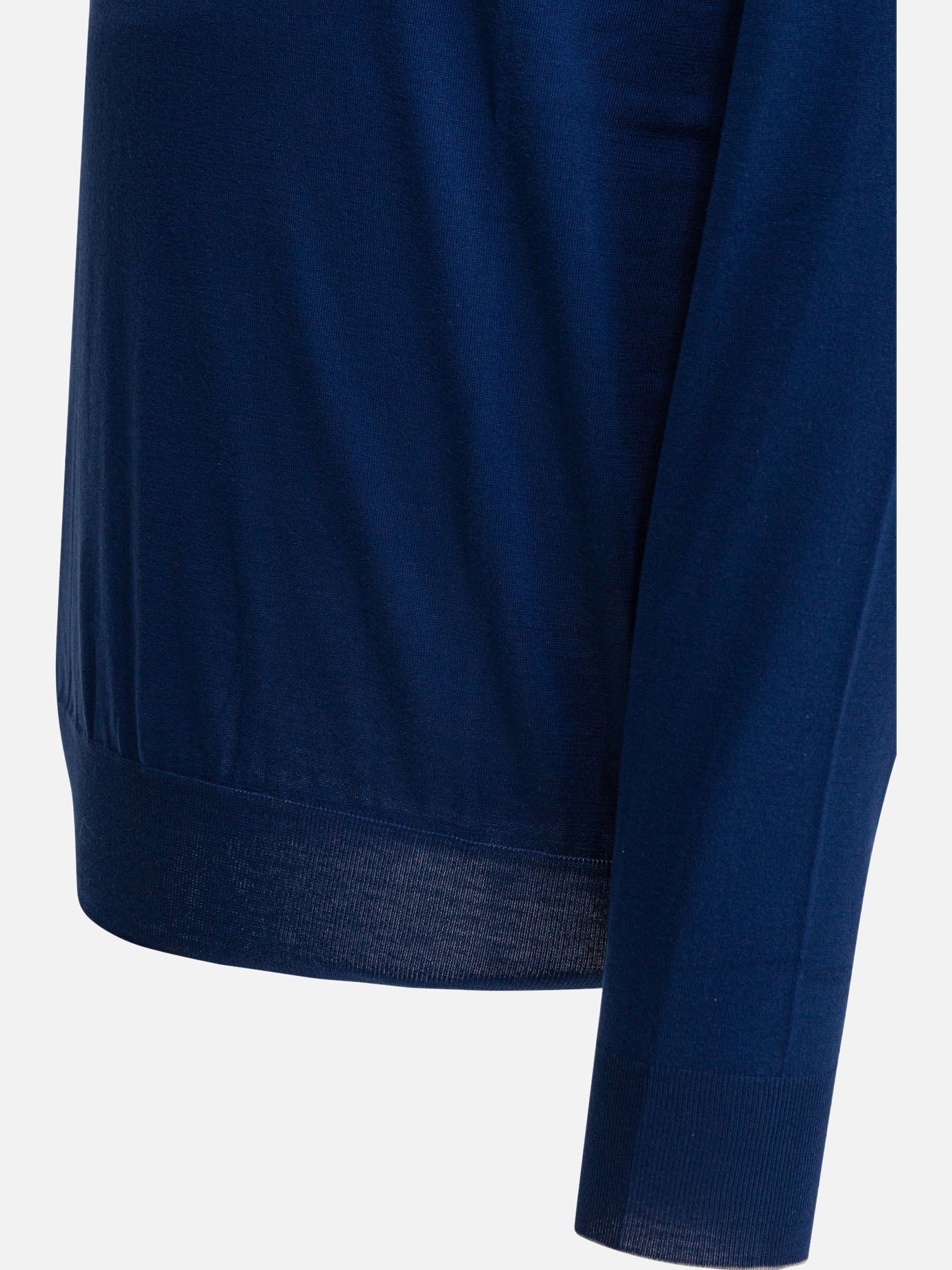 Crewneck sweaters Solid colour Blue - Brunello Cucinelli Men | PDP | VIETTI Online Store | Zoom-Modal_4