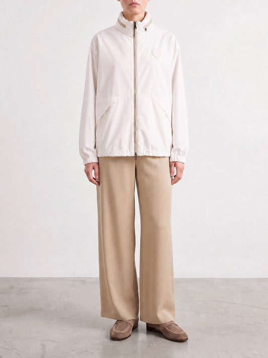 Raincoats & Trench coats Logo White - Brunello Cucinelli Women | PLP | VIETTI Online Store | 2